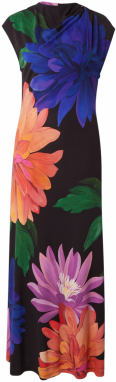 Ted Baker Šaty  modrá / zelená / broskyňová / čierna