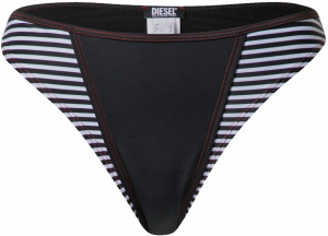 DIESEL Bikinové nohavičky  čierna / biela
