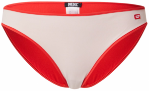 DIESEL Bikinové nohavičky  krémová / oranžovo červená