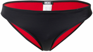 DIESEL Bikinové nohavičky  červená / čierna