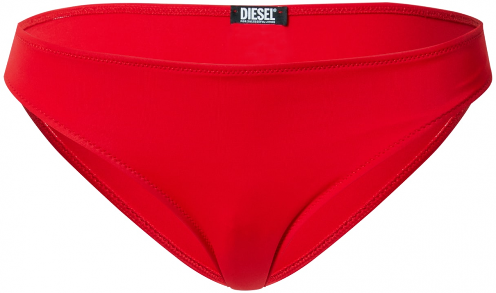 DIESEL Bikinové nohavičky  ohnivo červená / biela