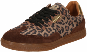 STEVE MADDEN Nízke tenisky 'Emporia'  kapučíno / tmavohnedá / zlatá / čierna