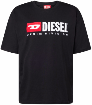 DIESEL Tričko 'T-Boxt-Div'  červená / čierna / šedobiela