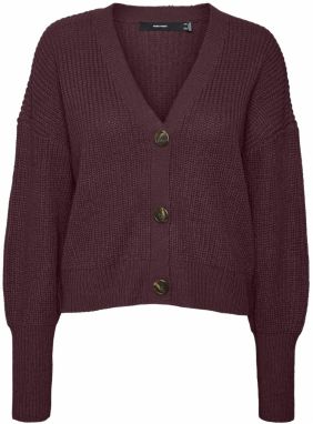 VERO MODA Kardigán 'VMLEA'  baklažánová
