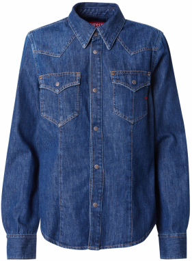 DIESEL Blúzka 'DE-WAVES'  modrá
