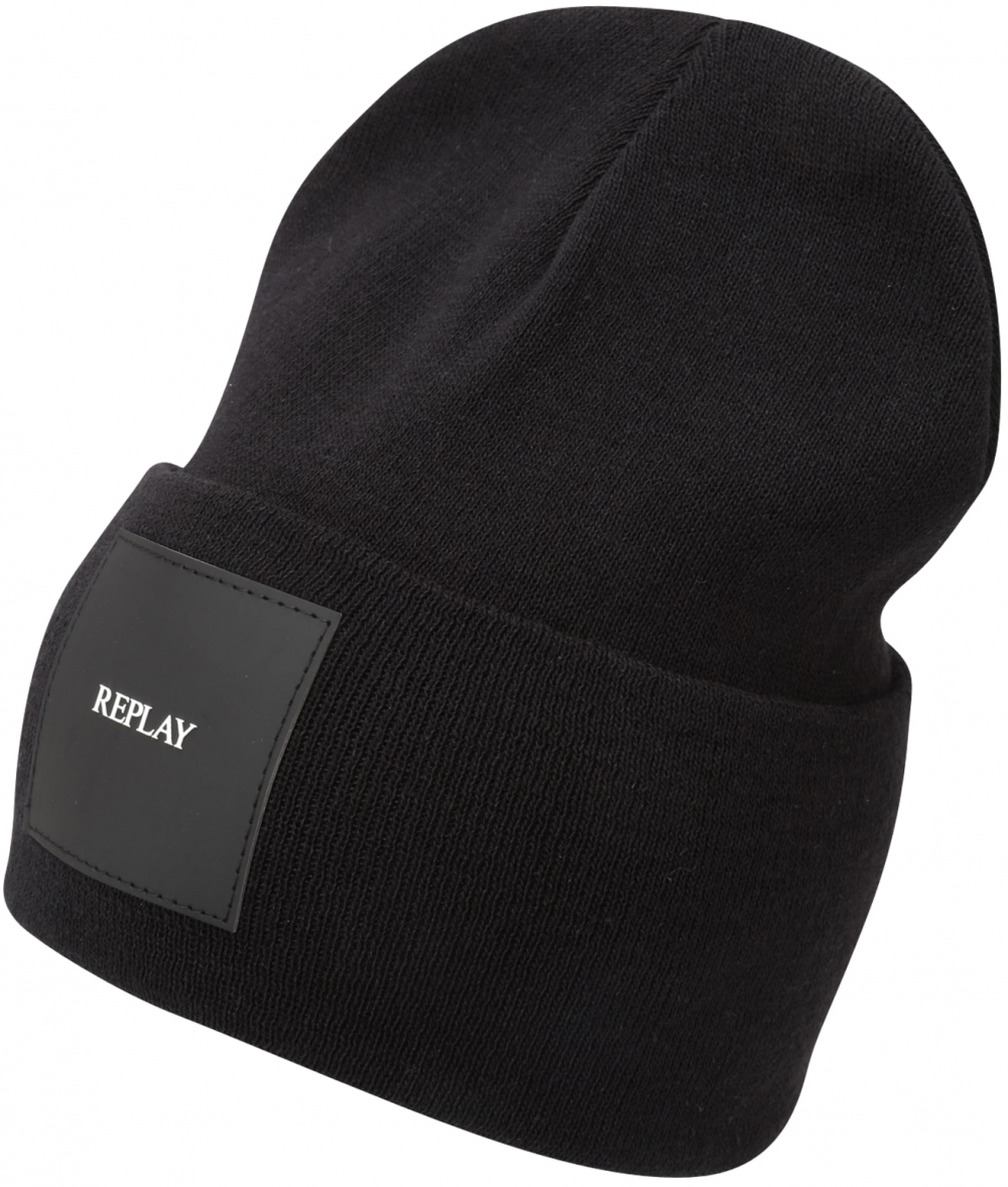 REPLAY Čiapky  čierna / biela