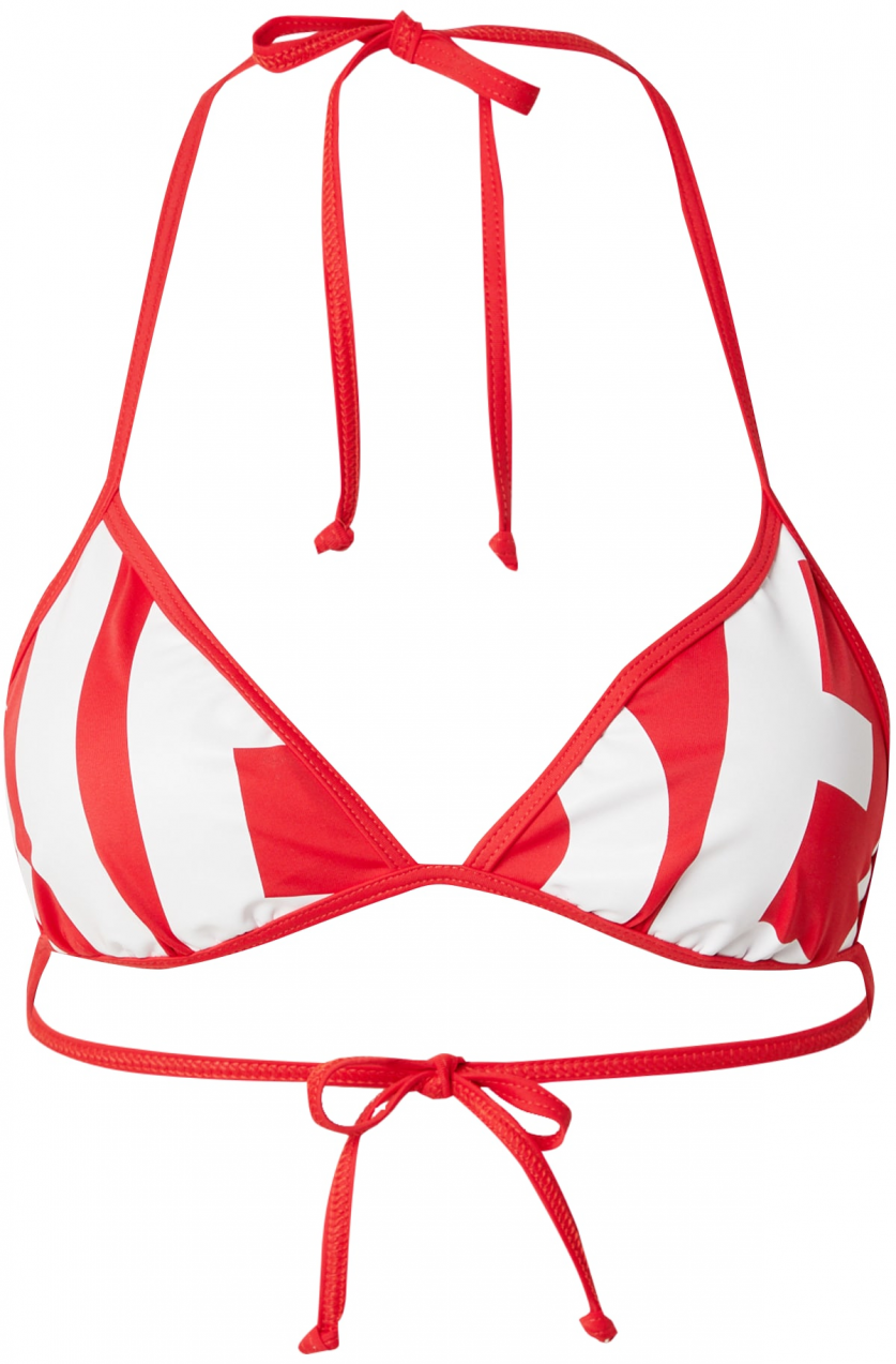 DIESEL Bikinový top 'BFB-SEES-A'  červená / biela