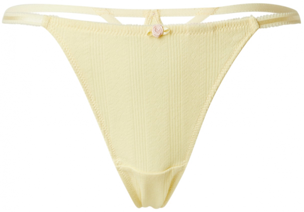 Hunkemöller Tangá  svetložltá / ružová