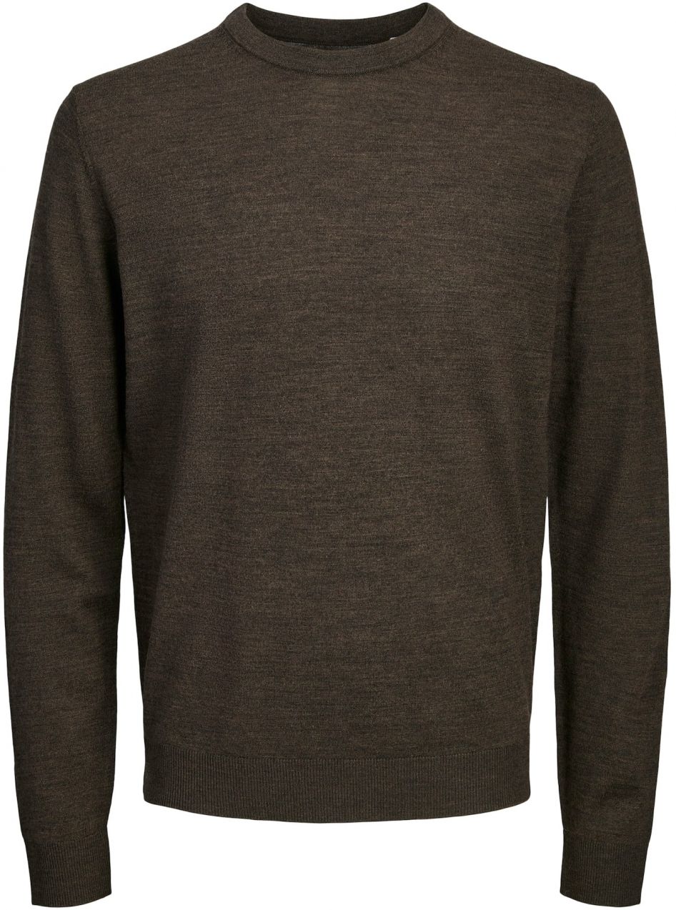 JACK & JONES Sveter 'JPRMARK'  tmavohnedá
