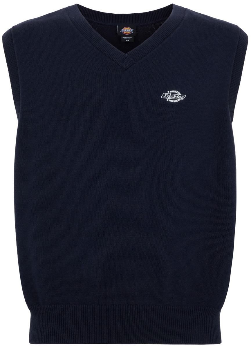 DICKIES Vesta 'Summerdale'  námornícka modrá / šedobiela