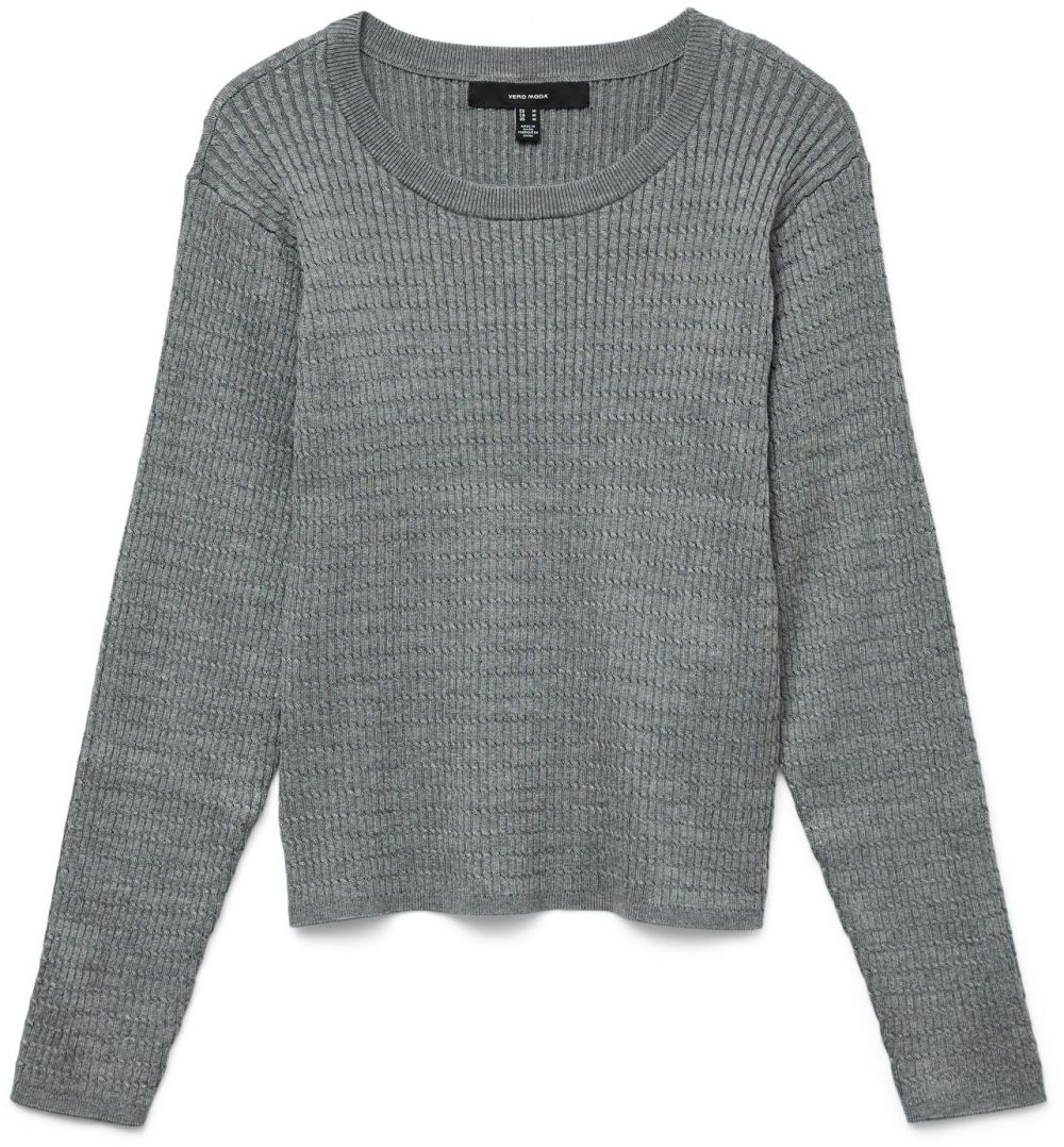 VERO MODA Sveter 'VMSilje'  sivá melírovaná