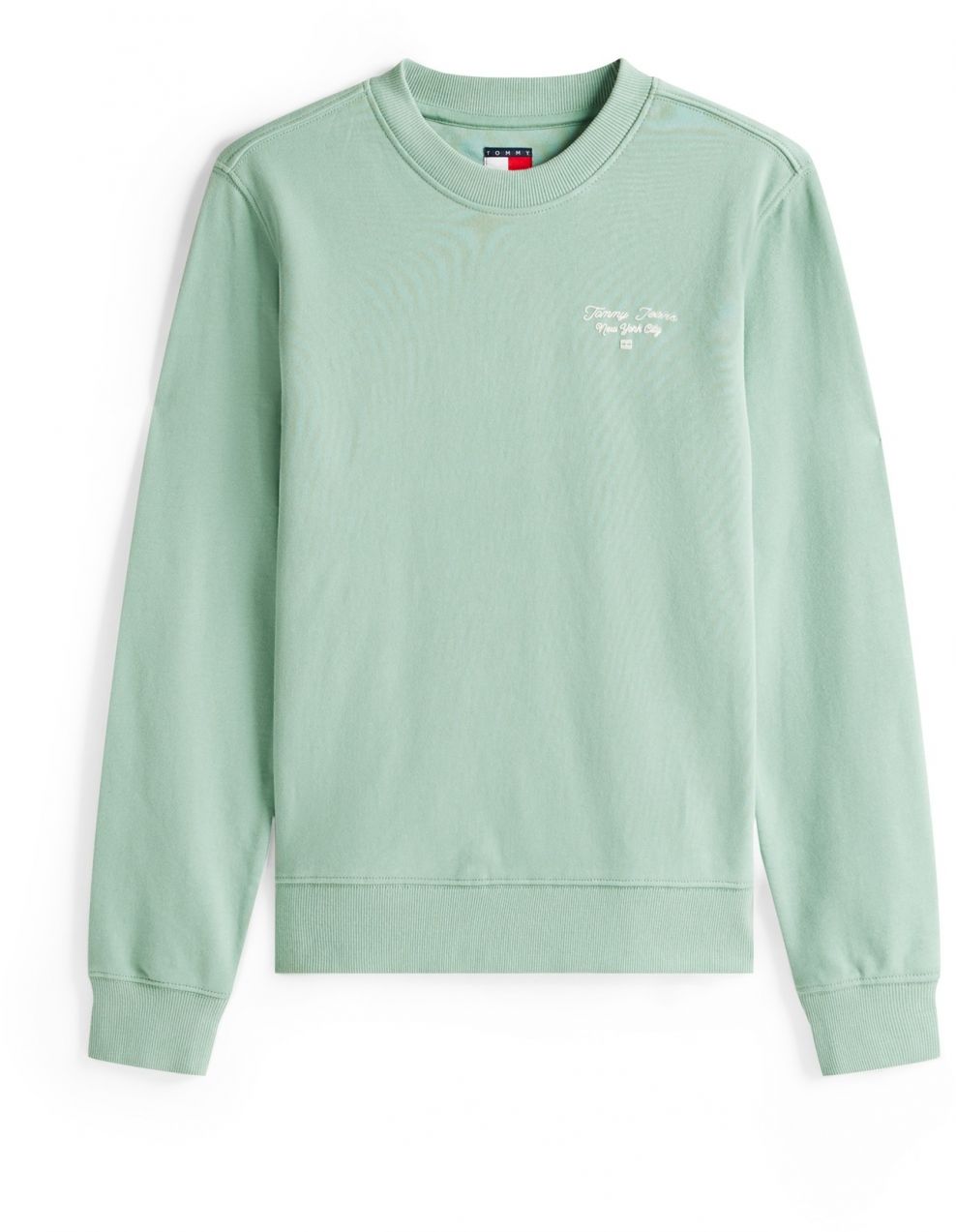 Tommy Jeans Mikina 'ESS'  mätová / biela