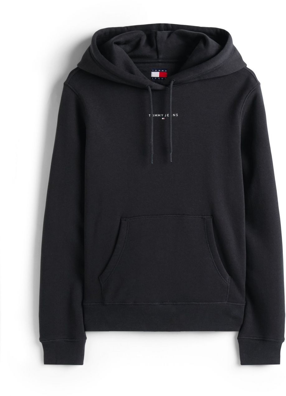 Tommy Jeans Mikina  čierna / biela