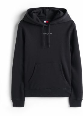 Tommy Jeans Mikina  čierna / biela