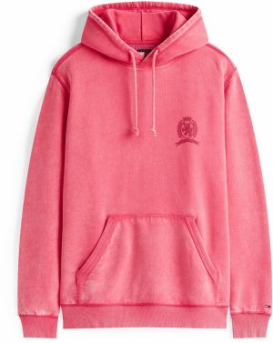 Tommy Jeans Mikina  mätová / melónová / tmavočervená / biela