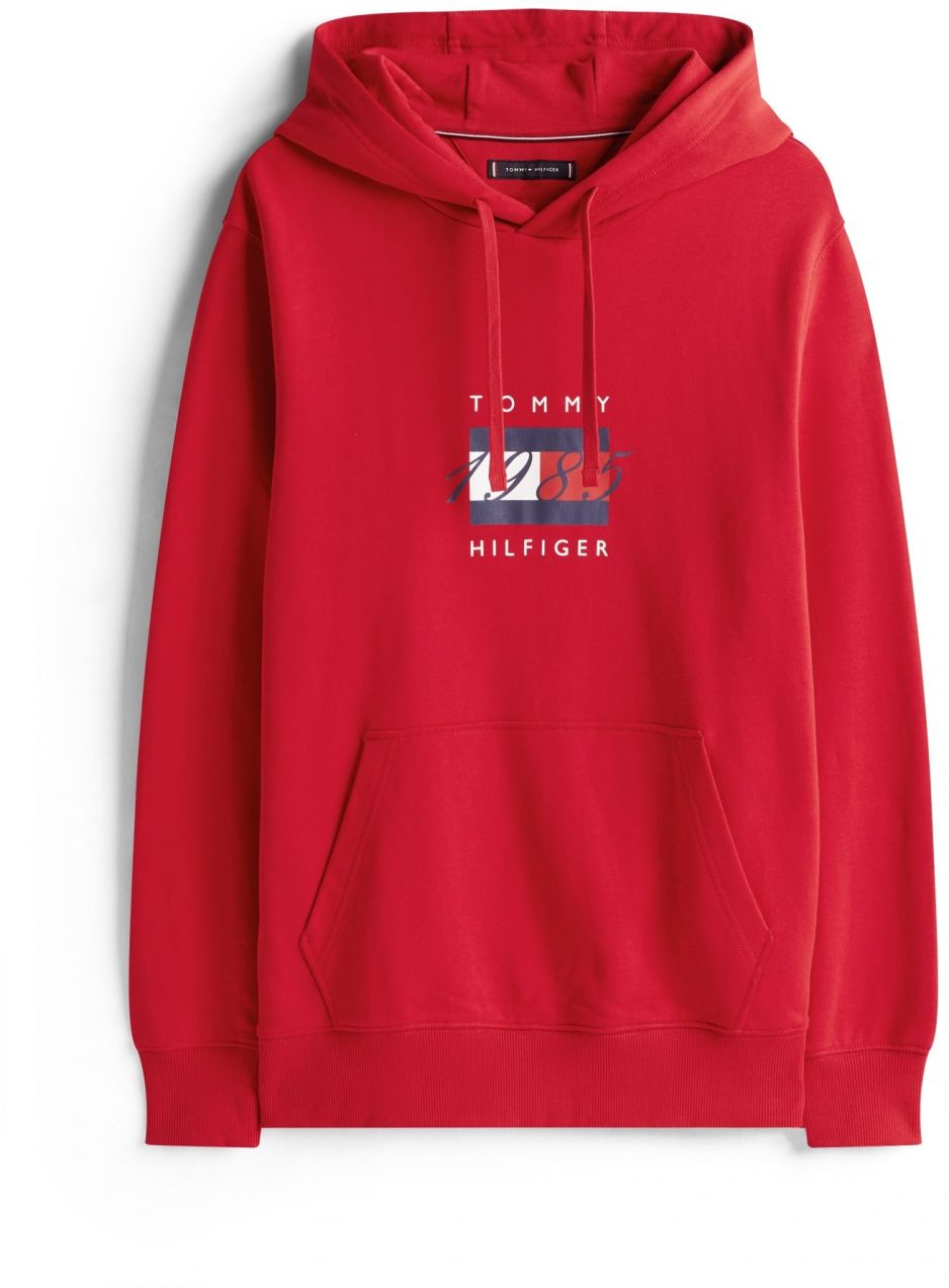 TOMMY HILFIGER Mikina  námornícka modrá / červená / biela