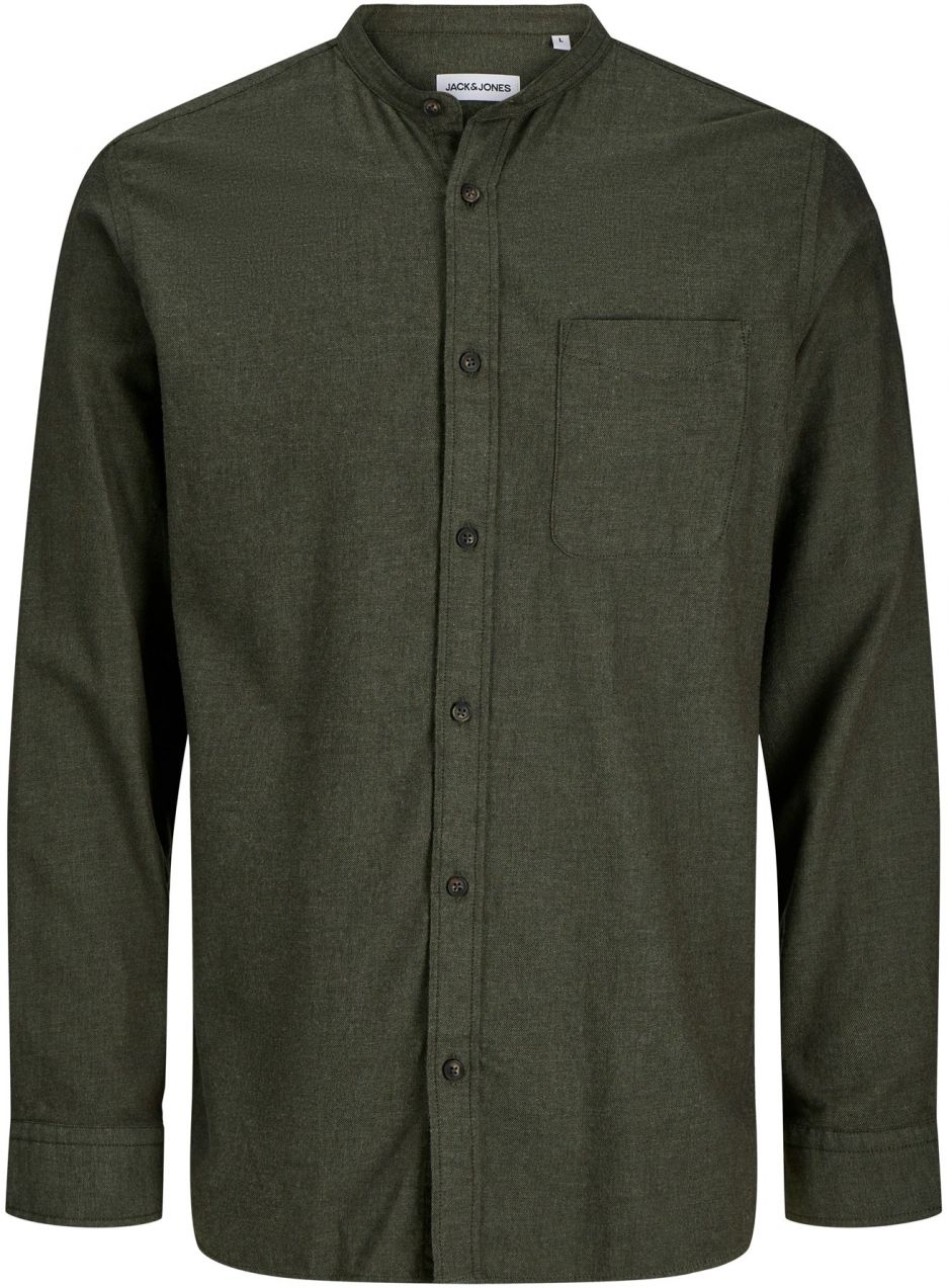 JACK & JONES Košeľa 'JJEBAND'  tmavozelená