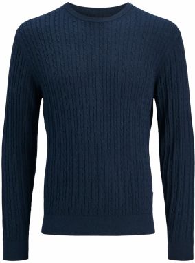 JACK & JONES Sveter 'JJEEMIL'  námornícka modrá