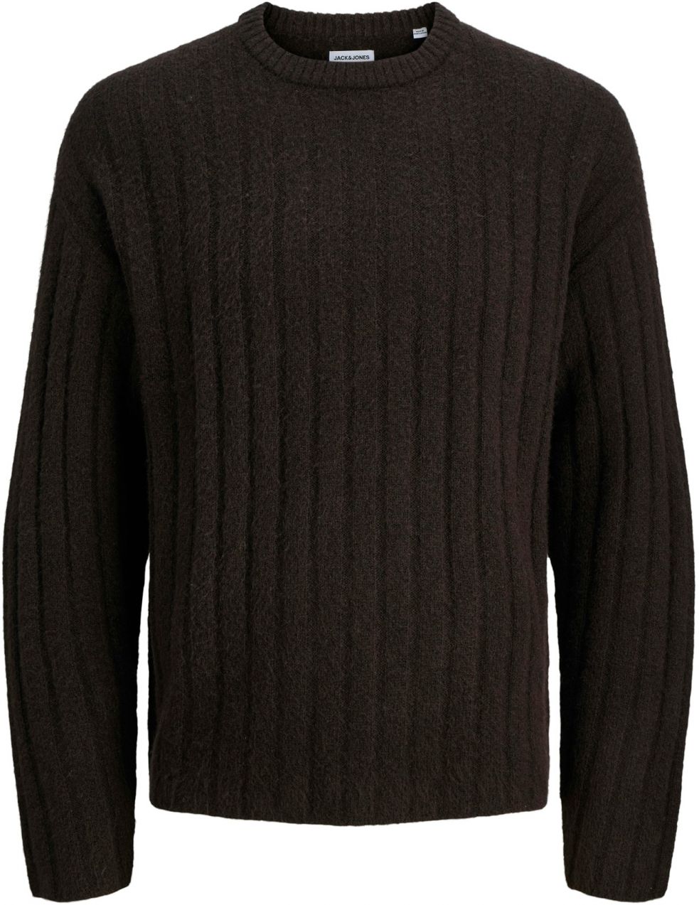 JACK & JONES Sveter 'JJEBRADLEY CARTER'  tmavohnedá