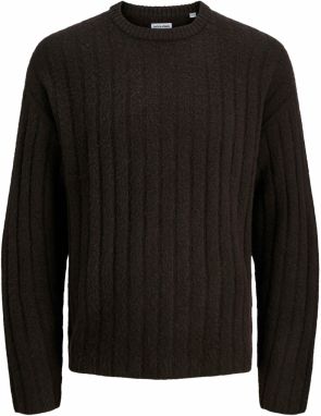 JACK & JONES Sveter 'JJEBRADLEY CARTER'  tmavohnedá