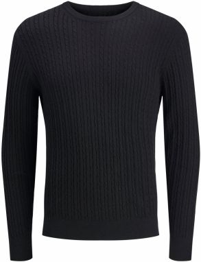 JACK & JONES Sveter 'JJEEMIL'  čierna