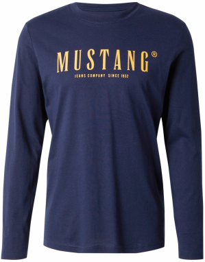 MUSTANG Tričko 'Asheville'  tmavomodrá / žltá