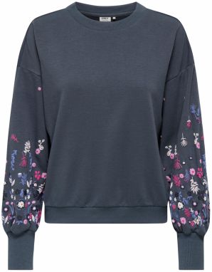 ONLY Mikina 'ONLBrooke'  tmavomodrá / fialová / ružová / biela