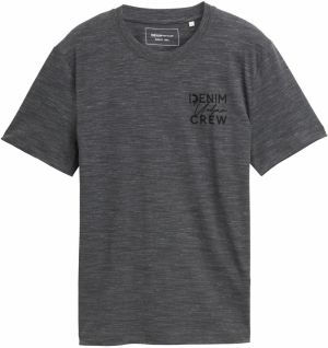 TOM TAILOR DENIM Tričko  antracitová / čierna