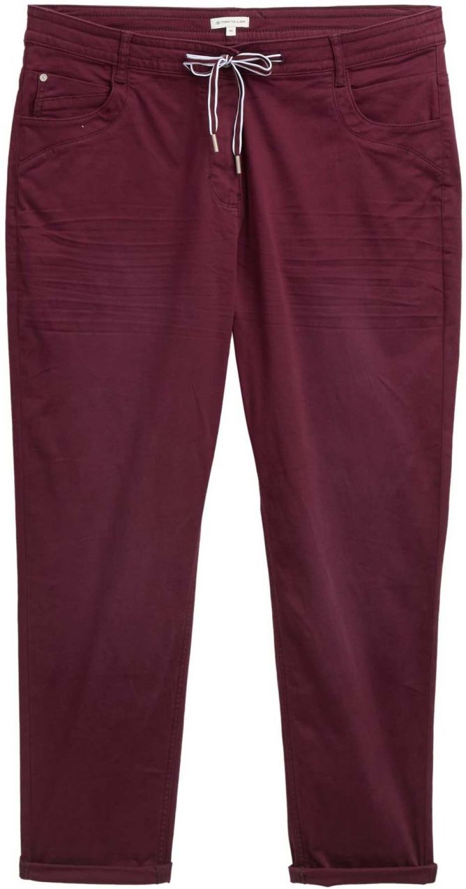 Tom Tailor Women + Nohavice  bordová
