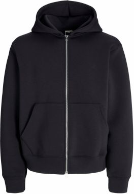 JACK & JONES Tepláková bunda  čierna
