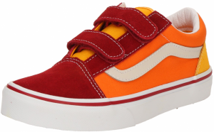 VANS Tenisky 'OLD SKOOL V'  tmavožltá / oranžová / tmavočervená / biela
