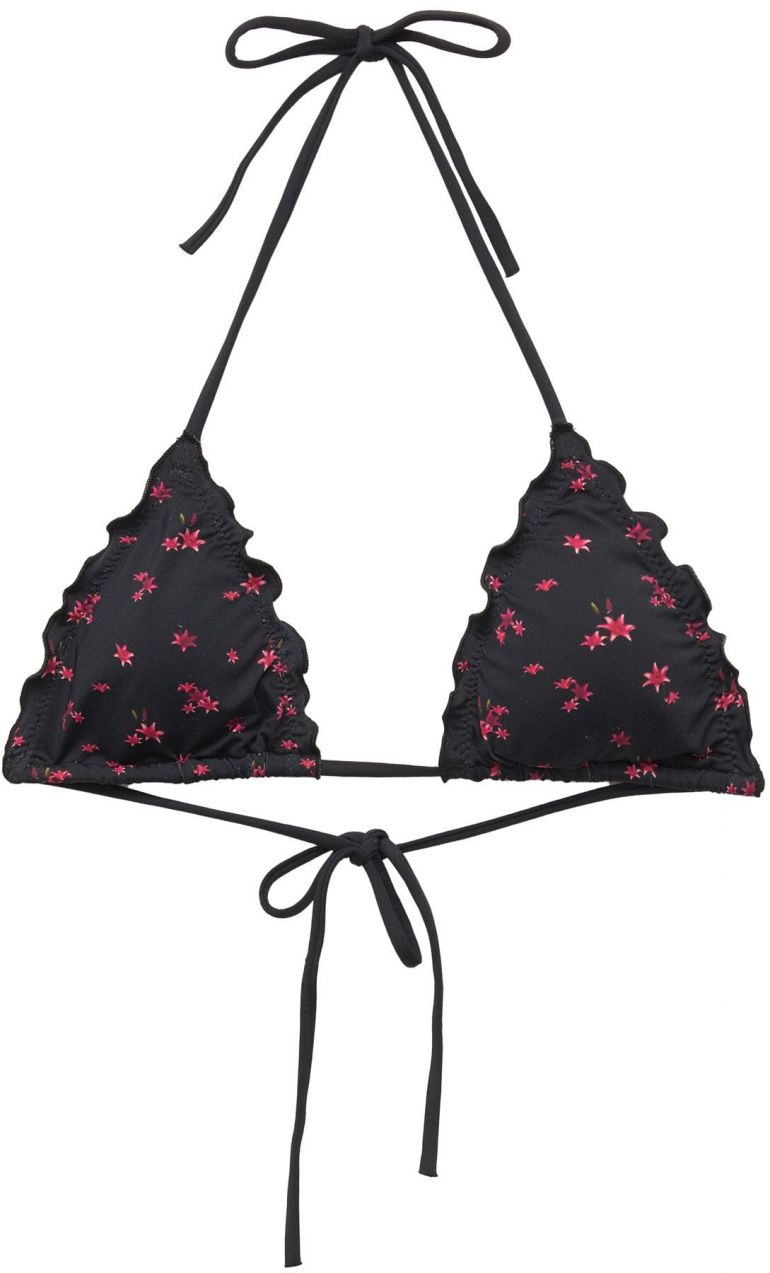 Pull&Bear Bikinový top  zelená / ružová / tmavoružová / čierna