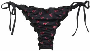 Pull&Bear Bikinové nohavičky  zelená / ružová / ružová / čierna