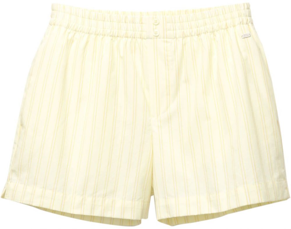 Pull&Bear Nohavice 'PACIFIC'  pastelovo žltá / tmavožltá / biela