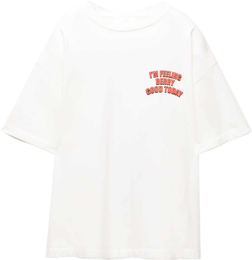 Pull&Bear Tričko  hnedá / zelená / brusnicová / biela
