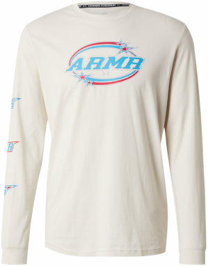UNDER ARMOUR Funkčné tričko 'STACKED STARS'  azúrová / kamenná / svetlosivá / červená