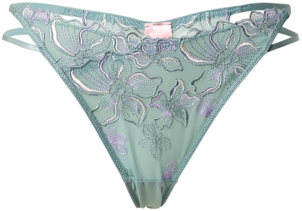 Hunkemöller Tangá 'Lauren'  svetlobéžová / mätová / levanduľová