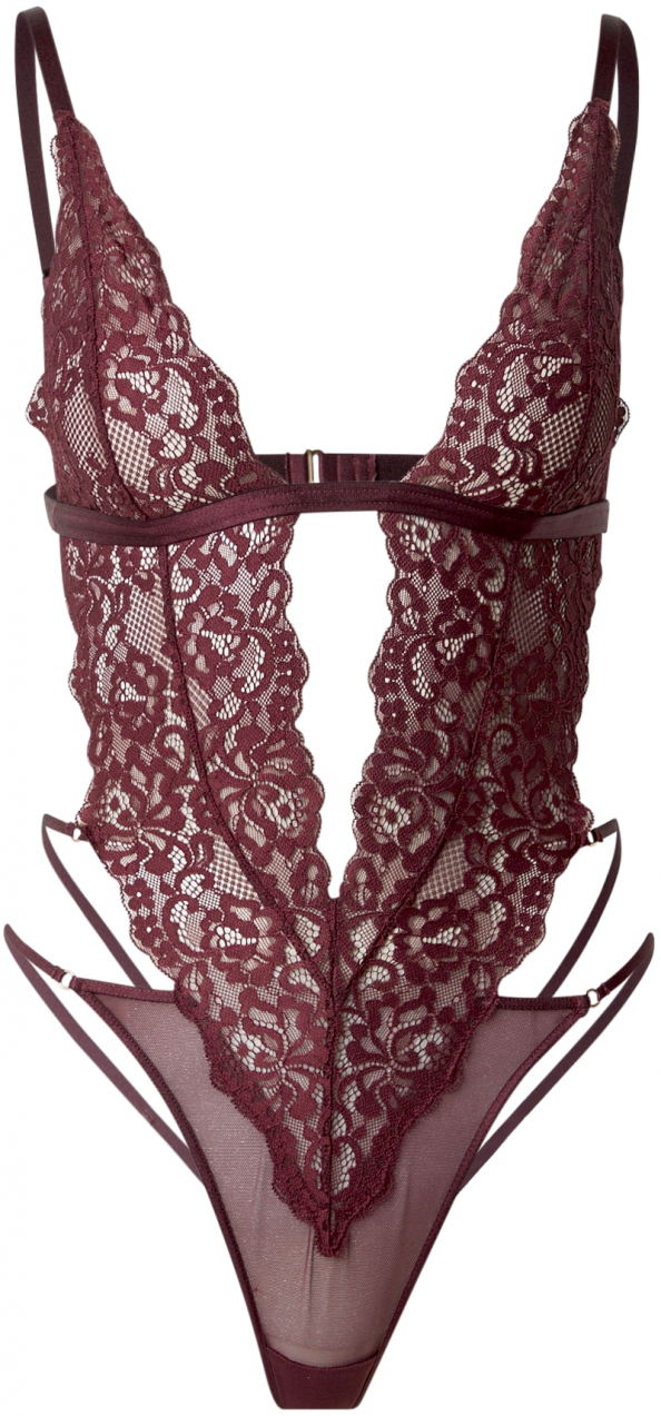 Hunkemöller Body 'Cinnamon'  vínovo červená