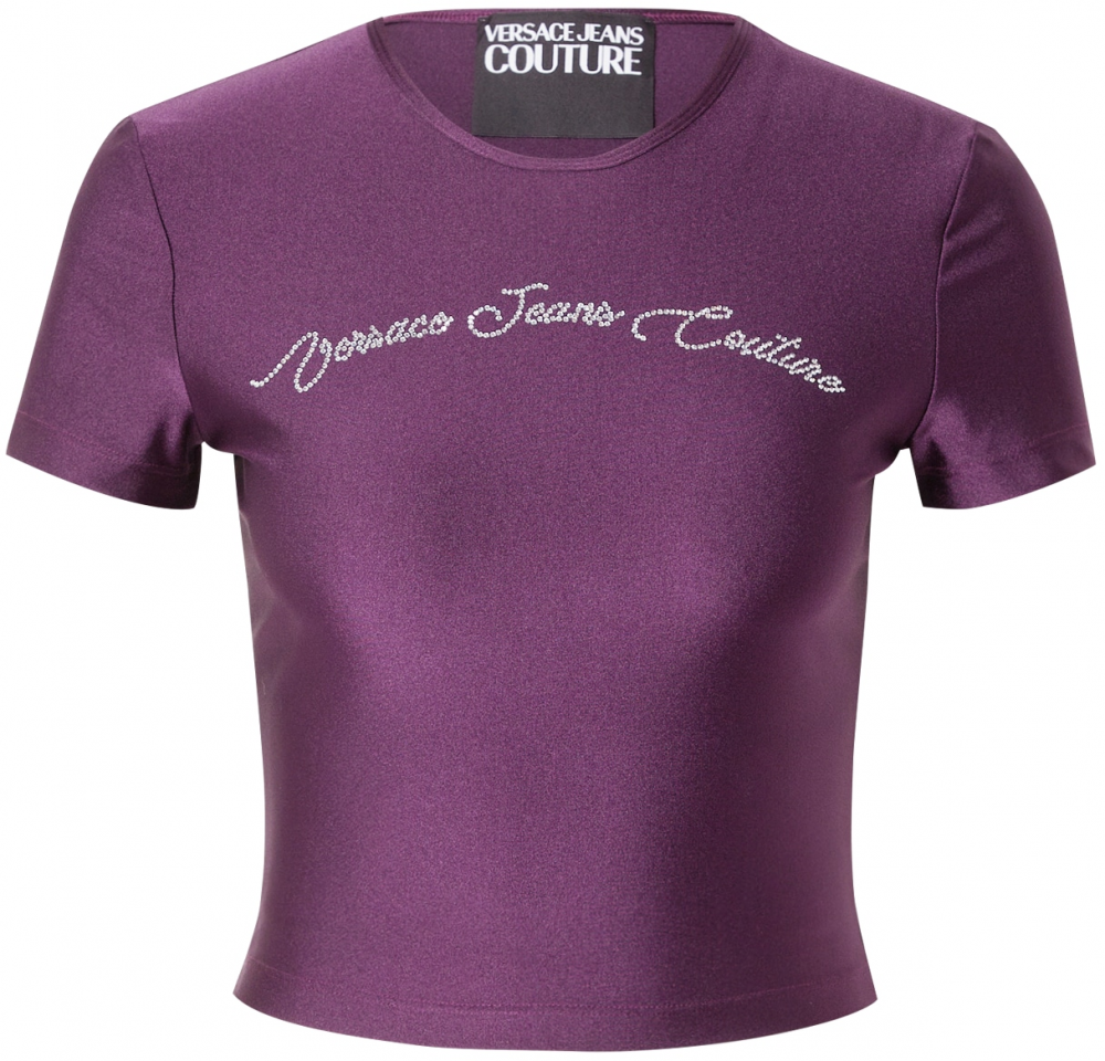 Versace Jeans Couture Tričko  černicová / strieborná