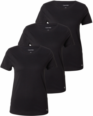 Calvin Klein Underwear Tričká na spanie  čierna / biela