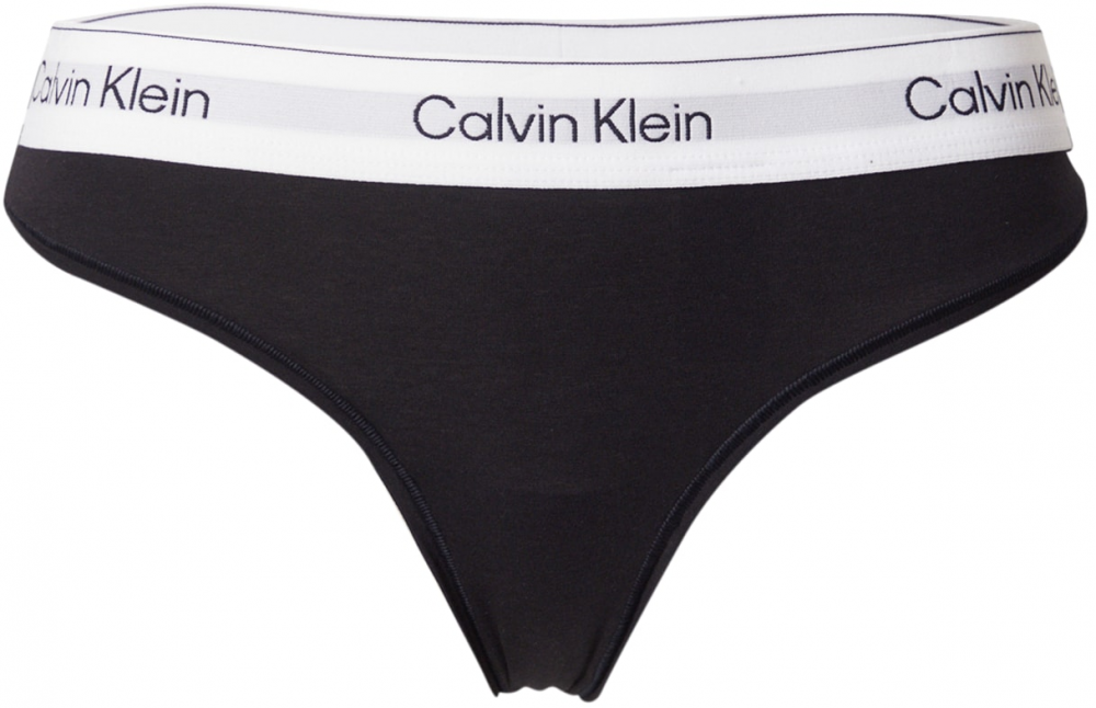 Calvin Klein Underwear Tangá  čierna / biela