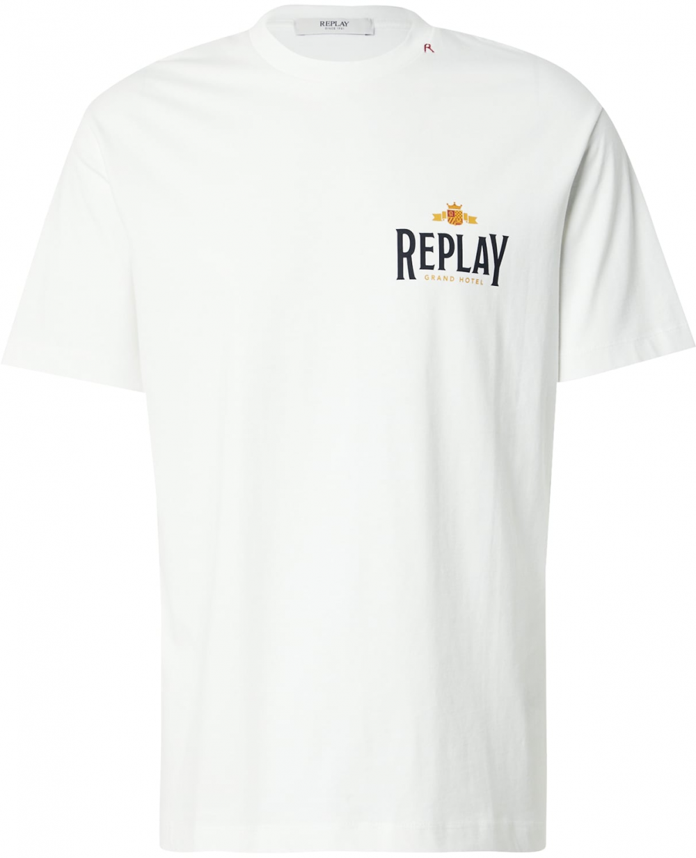 REPLAY Tričko  svetlomodrá / karí / čierna / biela