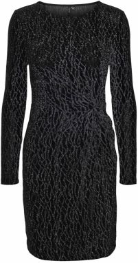 VERO MODA Šaty 'VMKanz'  čierna / strieborná