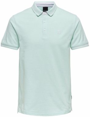 Only & Sons Tričko 'ONSFletcher'  vodová / biela