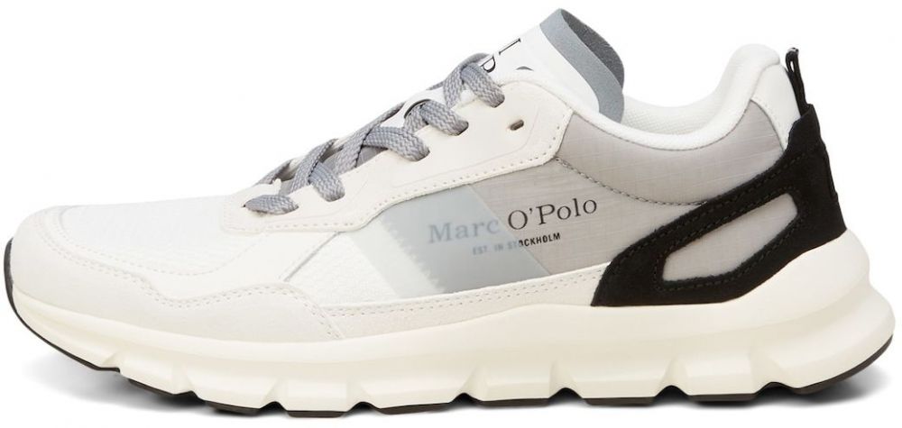 Marc O'Polo Nízke tenisky  sivá / čierna / biela
