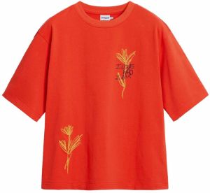 Desigual Tričko  zelená / červená / čierna