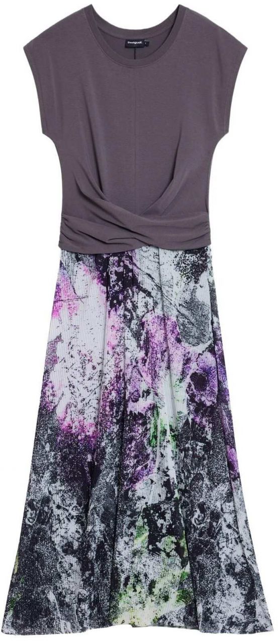 Desigual Šaty  zmiešané farby / čierna