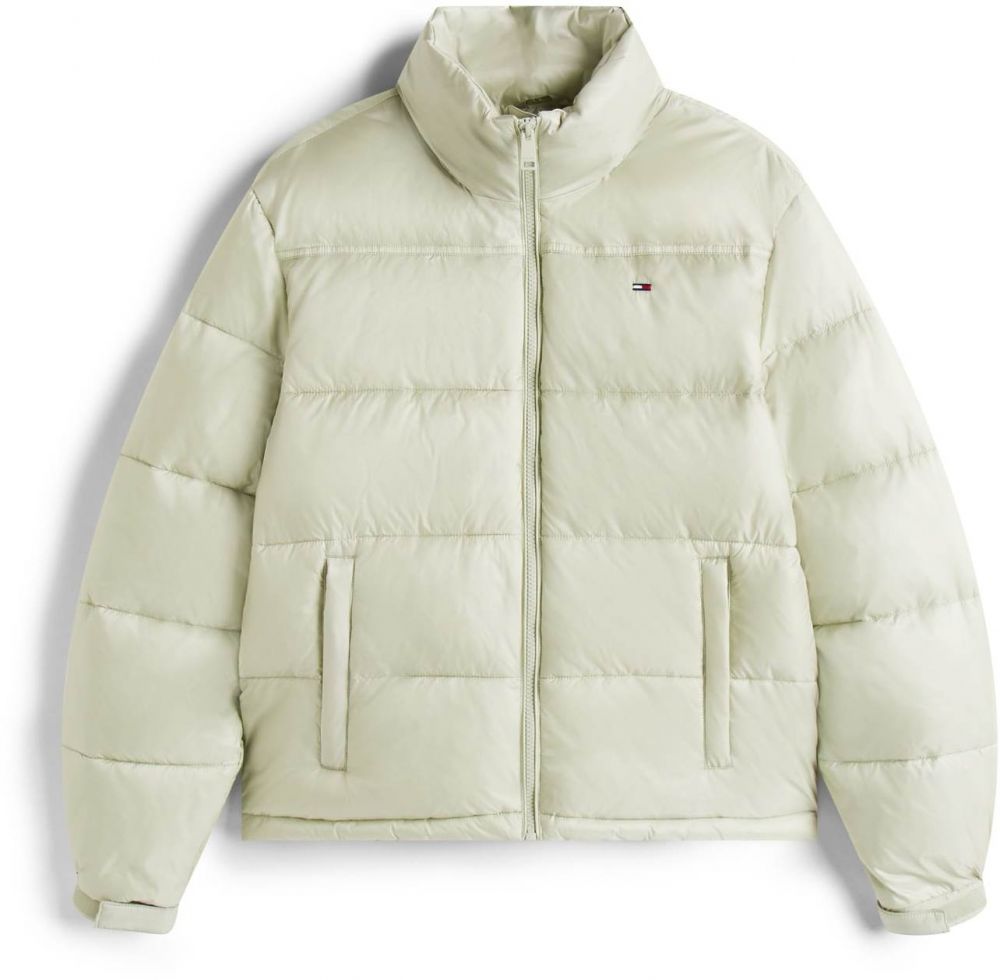 Tommy Jeans Prechodná bunda 'ESS'  pastelovo zelená