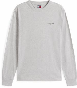 Tommy Jeans Tričko  svetlosivá / čierna