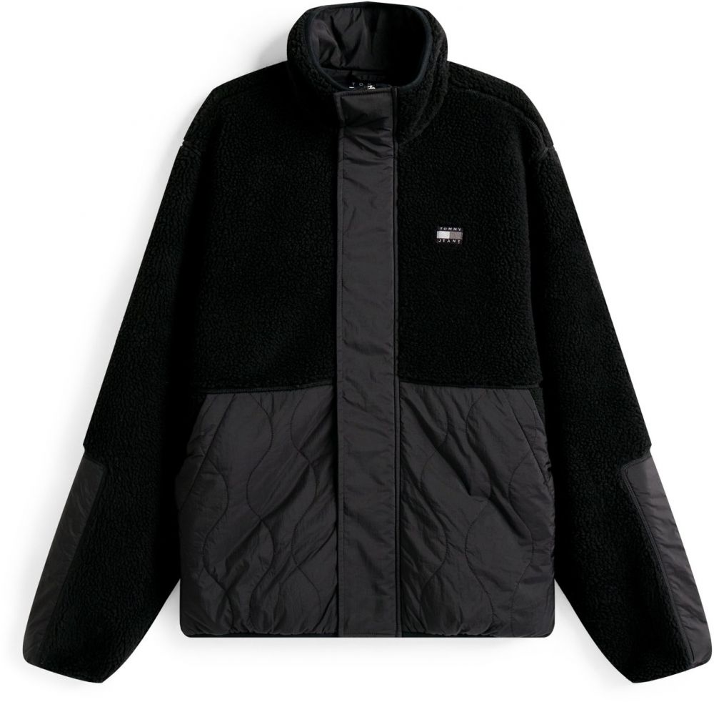 Tommy Jeans Prechodná bunda 'ESSENTL'  sivá / čierna / biela